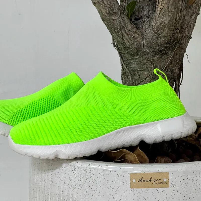 Knitted Sock Sneakers | Women’s Slip-On Loafers Flats