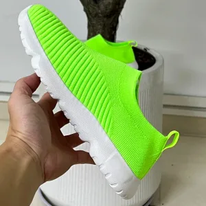 Knitted Sock Sneakers | Women’s Slip-On Loafers Flats