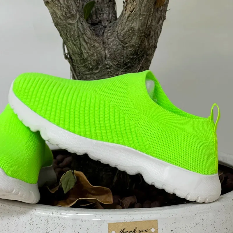 Knitted Sock Sneakers | Women’s Slip-On Loafers Flats
