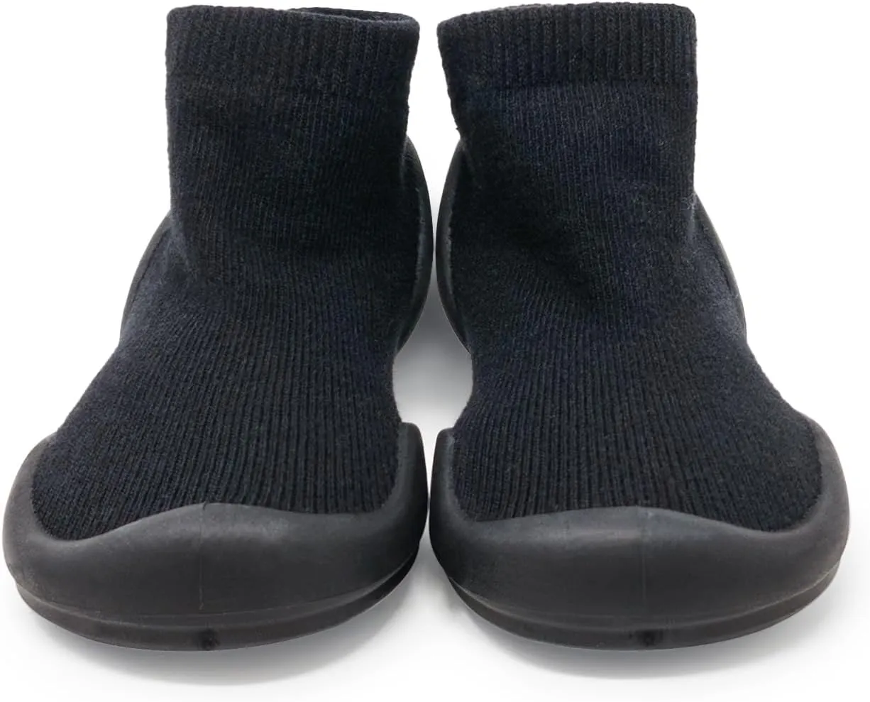 Komuello Toddler Boy Shoes, Premium Materials, Breathable, Washable, Non-Slip, Stay-On, Durable, Cotton Socks with Air Pocket Cushion for Indoor and Outdoor - BPA Free Toddler Shoes for Boys