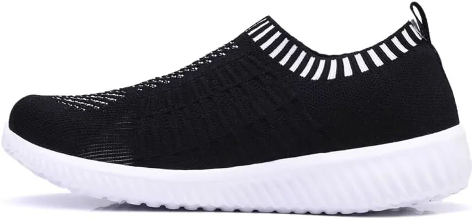 konhill Women's Lightweight Walking Shoes Breathable Slip On Tennis Sneakers Casual Mesh Workout Athletic