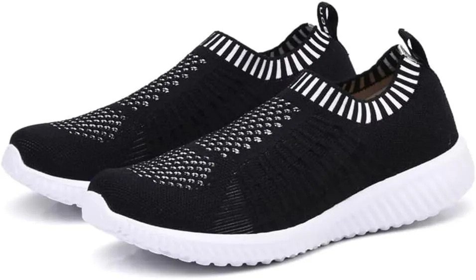 konhill Women's Lightweight Walking Shoes Breathable Slip On Tennis Sneakers Casual Mesh Workout Athletic