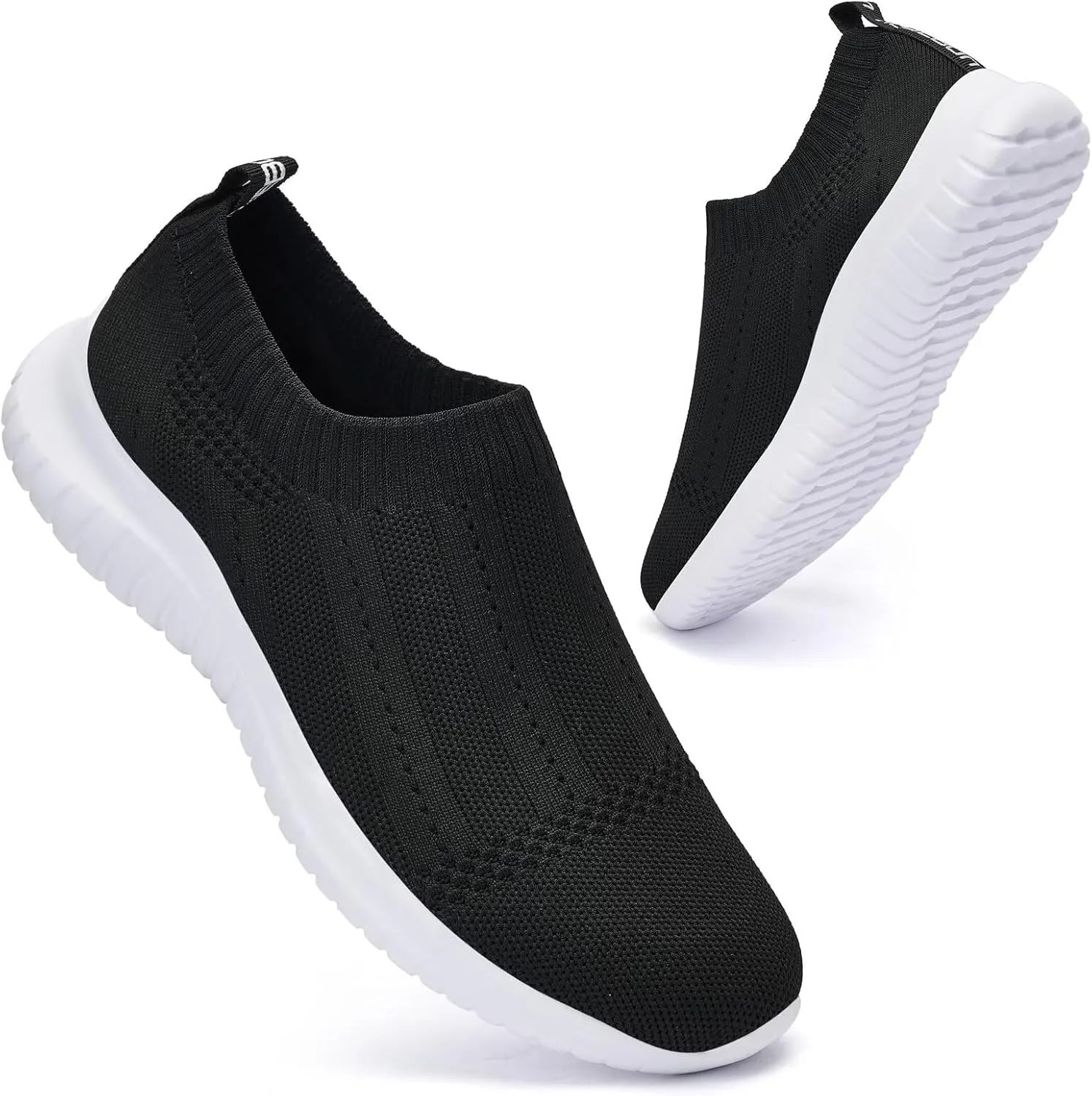 konhill Women's Slip On Sneakers Non Slip Walking Shoes Breathable Mesh Work Casual Lightweight Tennis Workout Shoes