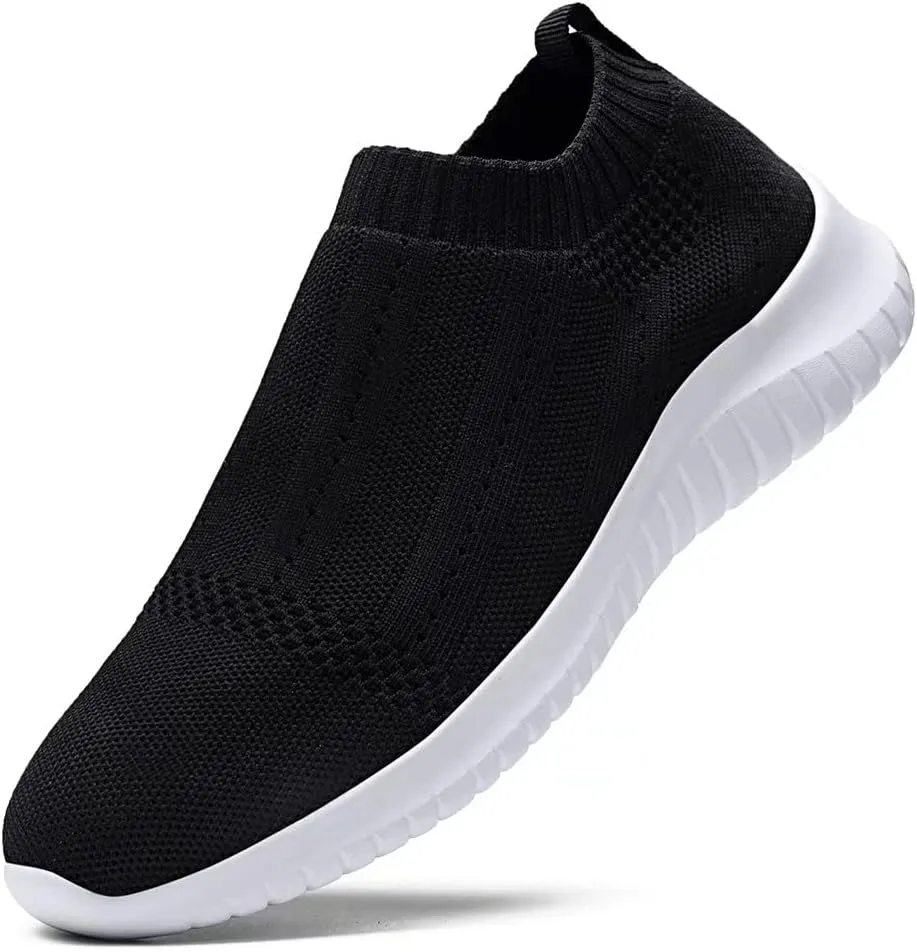 konhill Women's Slip On Sneakers Non Slip Walking Shoes Breathable Mesh Work Casual Lightweight Tennis Workout Shoes