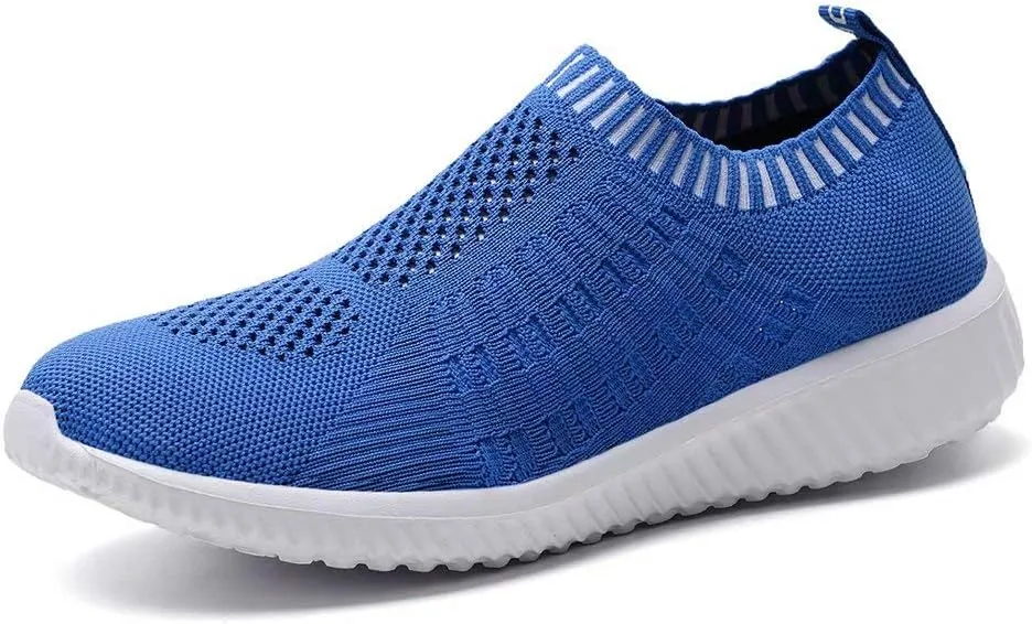 konhill Women's Slip On Walking Shoes Breathable Mesh Sneakers Work Casual Tennis Shoes