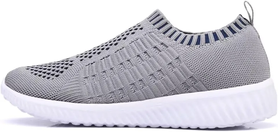 konhill Women's Slip On Walking Shoes Breathable Mesh Sneakers Work Casual Tennis Shoes