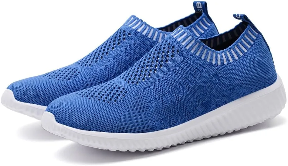 konhill Women's Slip On Walking Shoes Breathable Mesh Sneakers Work Casual Tennis Shoes