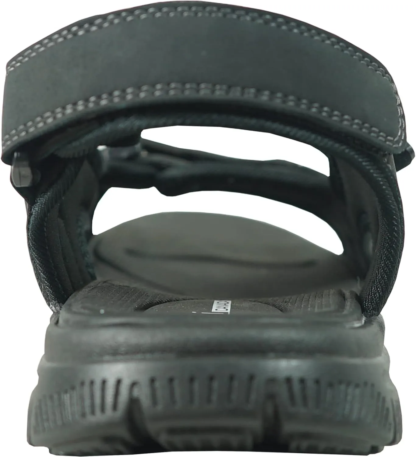 KOZI Men Classic Casual Sandal River Sandal SPORTSMAN Open Toe Adjustable Hook-and-Loop Strap Black Coffee Navy