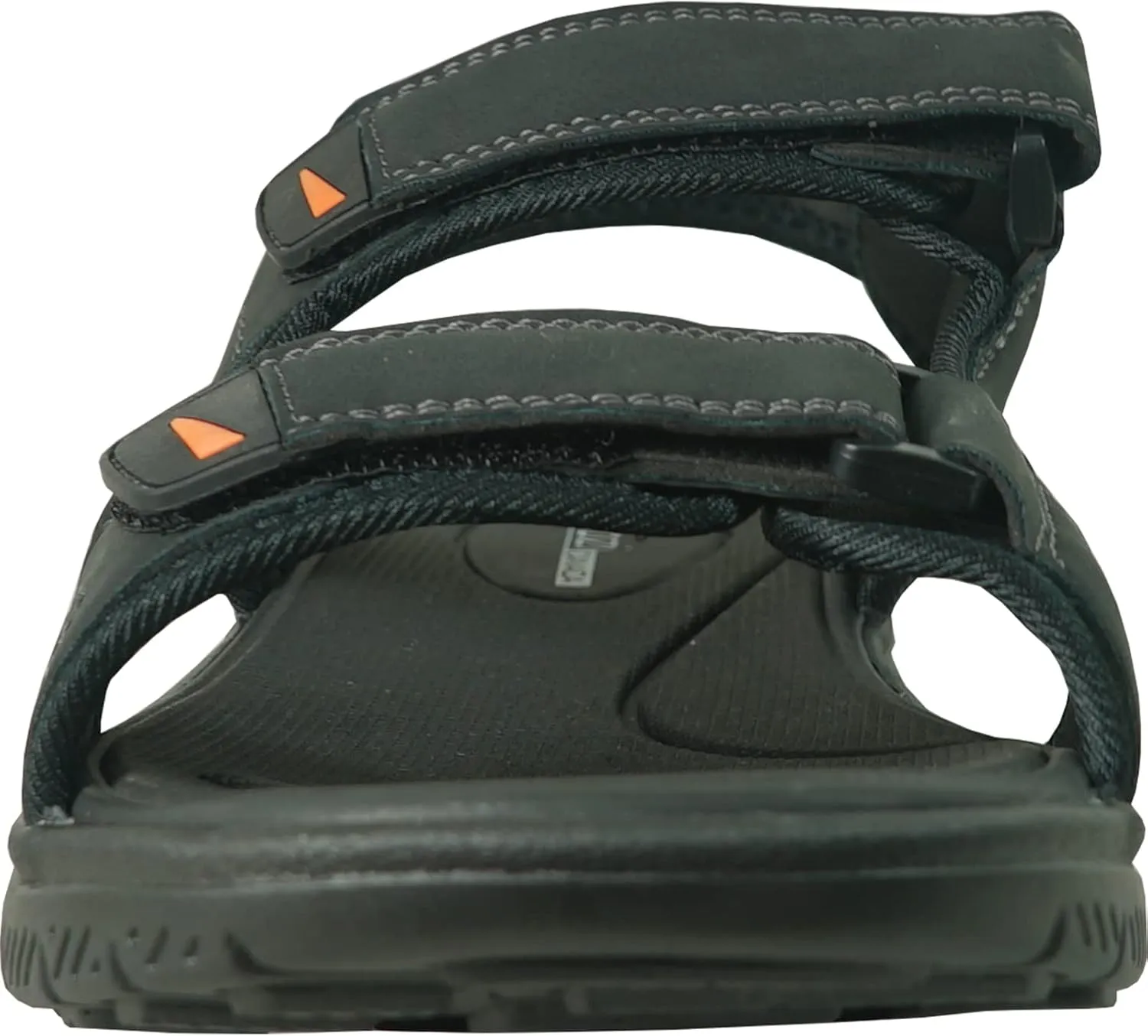 KOZI Men Classic Casual Sandal River Sandal SPORTSMAN Open Toe Adjustable Hook-and-Loop Strap Black Coffee Navy