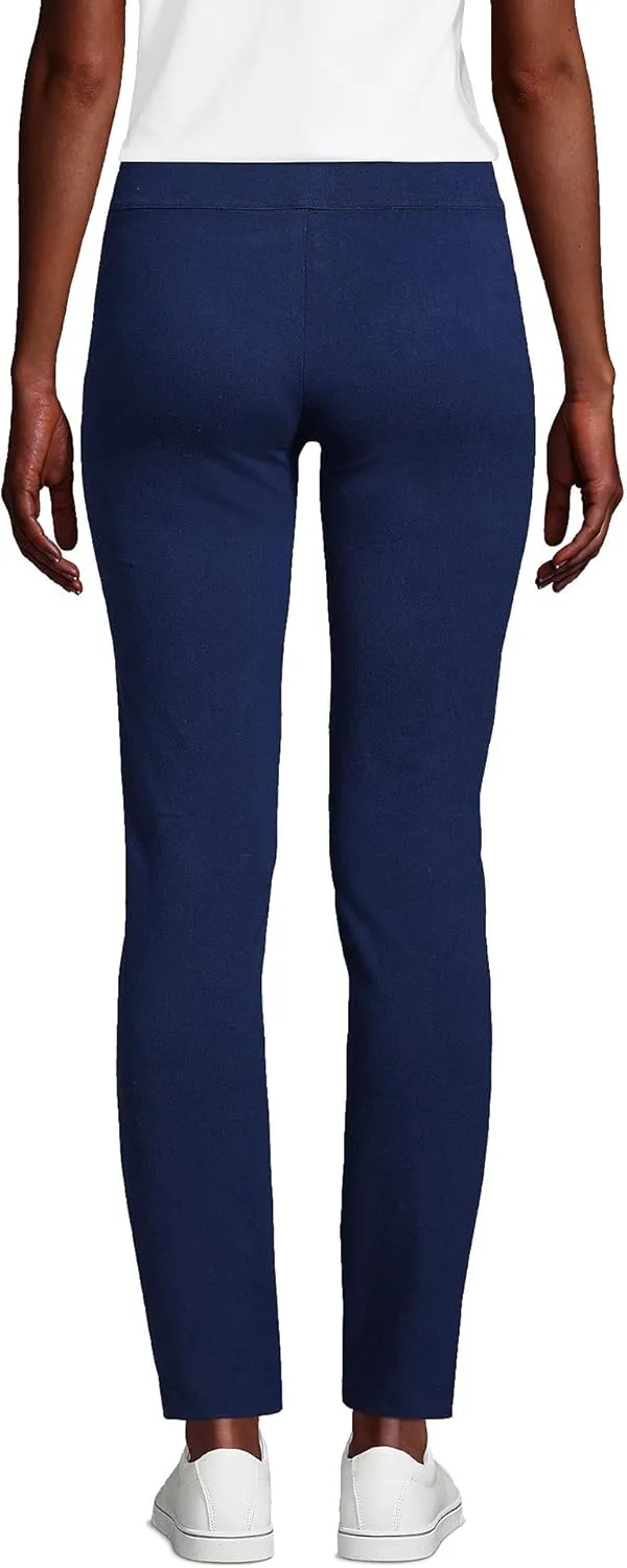 Lands' End Women's Starfish Mid Rise Slim Leg Pants