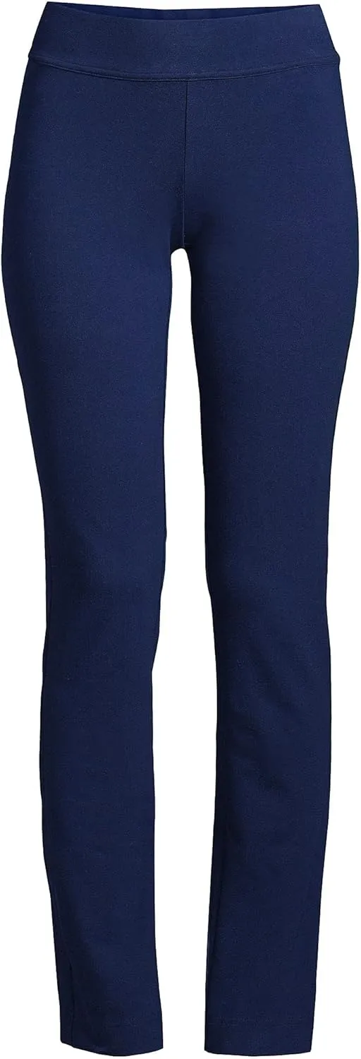 Lands' End Women's Starfish Mid Rise Slim Leg Pants