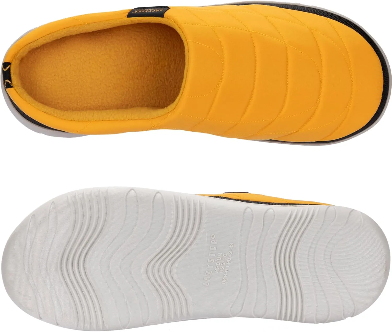 LazyStep Men's Slip on Slippers Indoor Outdoor House Shoes Memory Foam Clogs for Men
