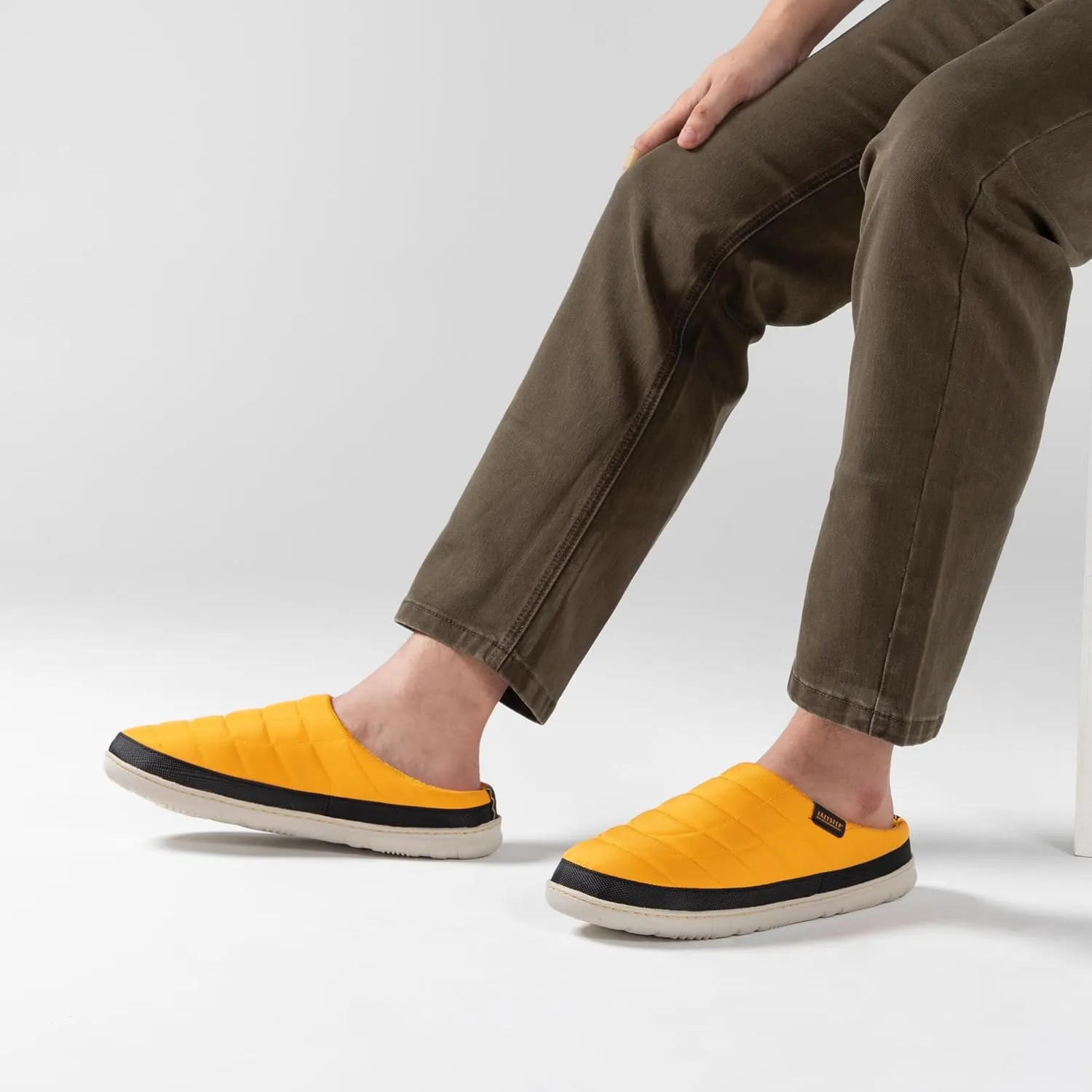 LazyStep Men's Slip on Slippers Indoor Outdoor House Shoes Memory Foam Clogs for Men