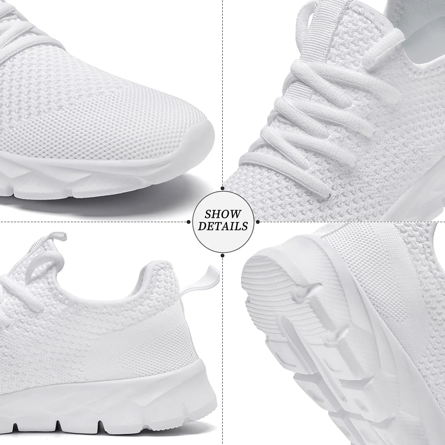 Linenghs Womens Tennis Shoes Running Sneakers Lightweight Breathable Gym Workout Fashion Sport Mesh Slip On Walking Shoes