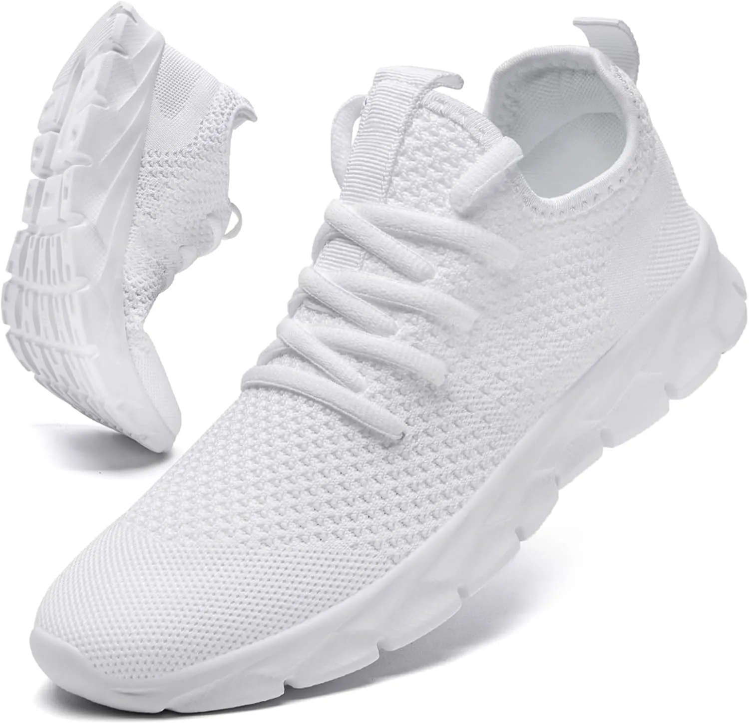 Linenghs Womens Tennis Shoes Running Sneakers Lightweight Breathable Gym Workout Fashion Sport Mesh Slip On Walking Shoes