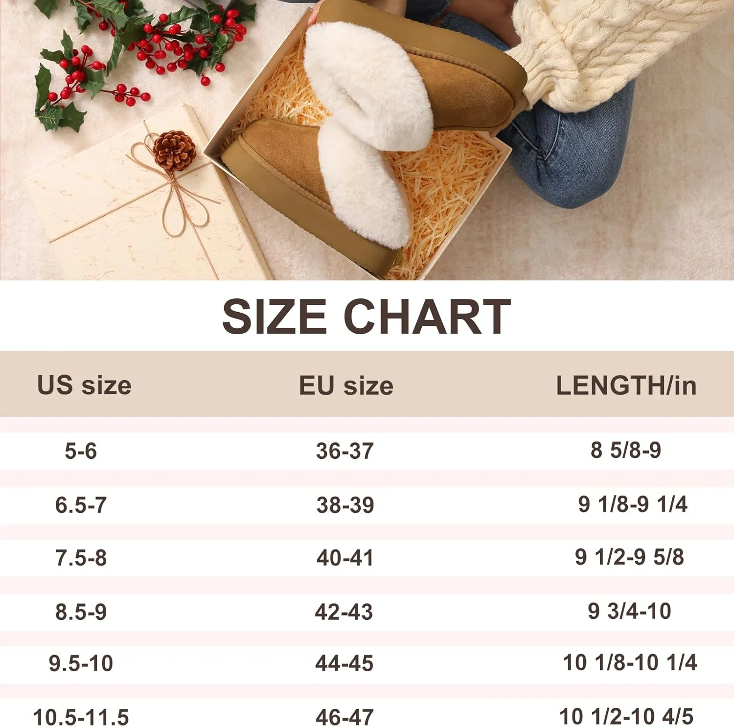 Litfun Fuzzy Platform Slippers for Women Comfy Winter House Shoes with Memory Foam Indoor Outdoor