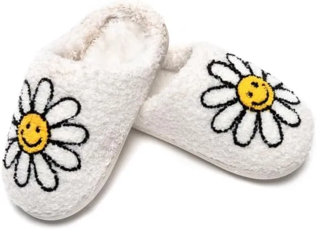Living Royal Kids Cozy Plush Non-Slip Slippers - Funny Designs, Comfy, 100% Polyester