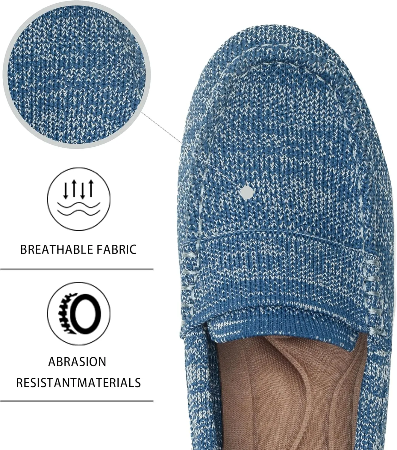 Loafers for Women Comfortable Breathable ShoeCasual Slip On Womens Driving Flats Shoes
