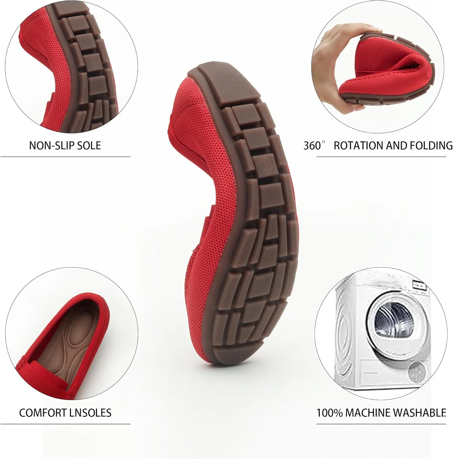 Loafers for Women Comfortable Breathable ShoeCasual Slip On Womens Driving Flats Shoes