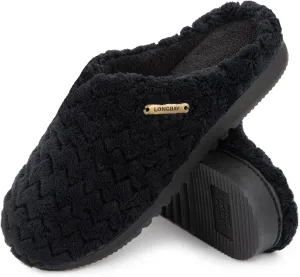 LongBay Women's Slip-On House Slippers Comfy Memory Foam Bedroom Shoes