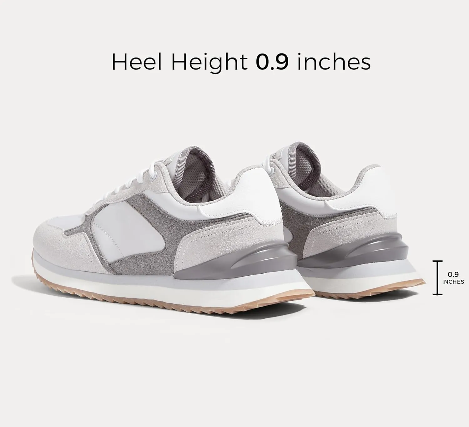 LUCKY STEP Women's Platform Fashion Sneakers Suede Colorful Colorblock Stylish Retro Casual Neutral Tennis Running Footwear Walking Shoes