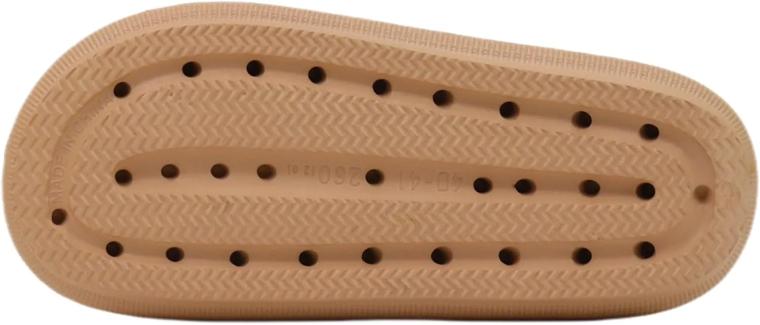 Luxora Comfy Thick Platform Indoor Pillow Slides for Women and Men| Non-Slip | Soft EVA