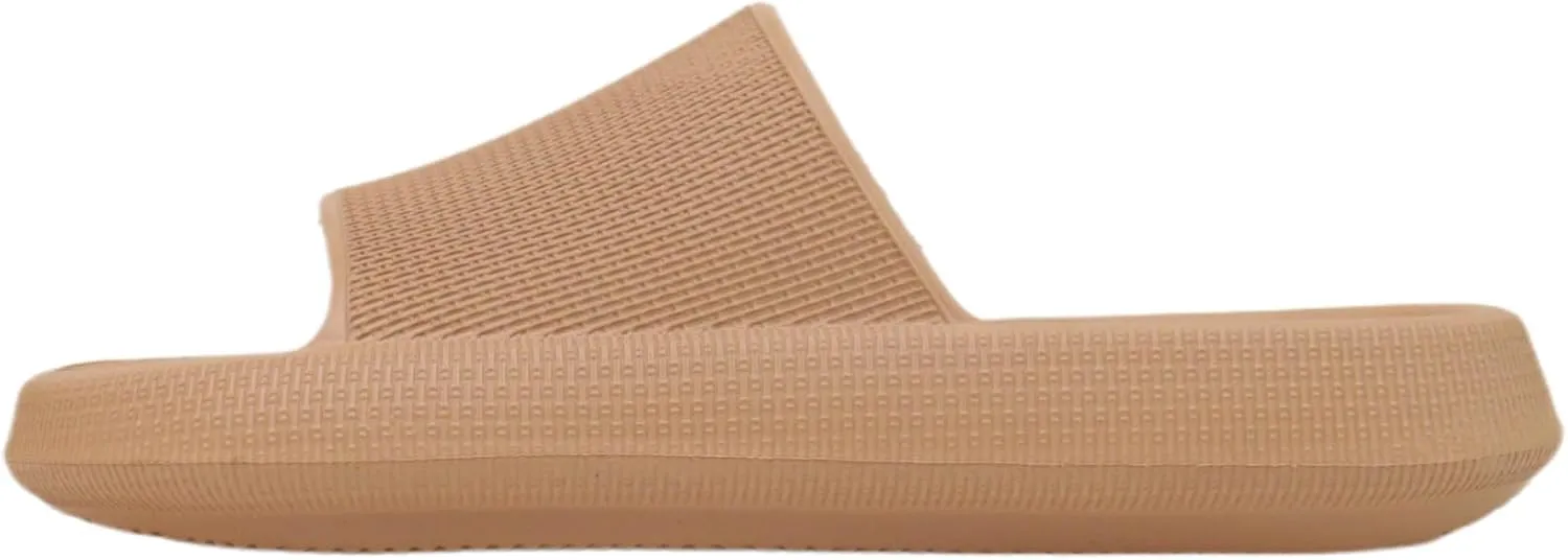 Luxora Comfy Thick Platform Indoor Pillow Slides for Women and Men| Non-Slip | Soft EVA