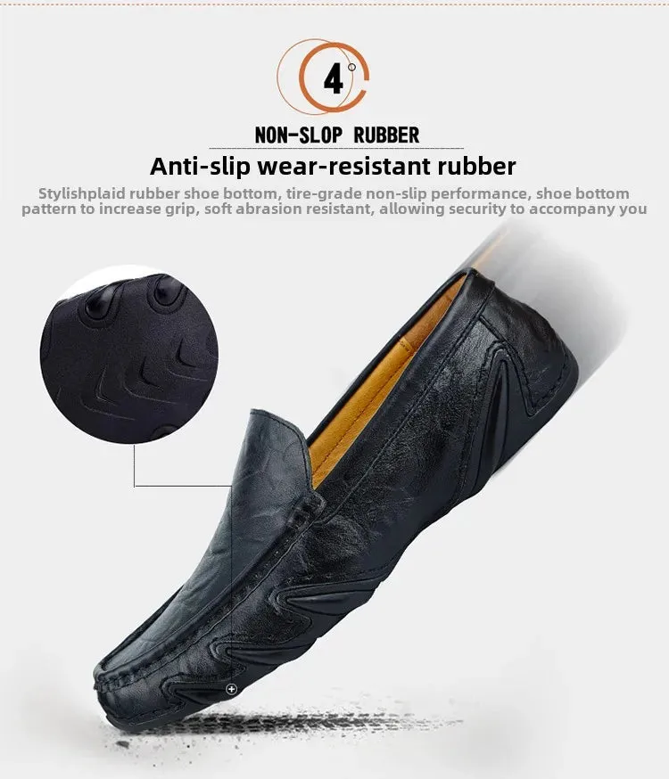 Luxurious Casual Driving Shoes Trusted Shoes Fashionable Leather Multifunctional Men  Shoes Shoes Men Full assortment Casual Breathable Italian Genuine