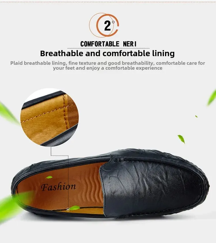 Luxurious Casual Driving Shoes Trusted Shoes Fashionable Leather Multifunctional Men  Shoes Shoes Men Full assortment Casual Breathable Italian Genuine