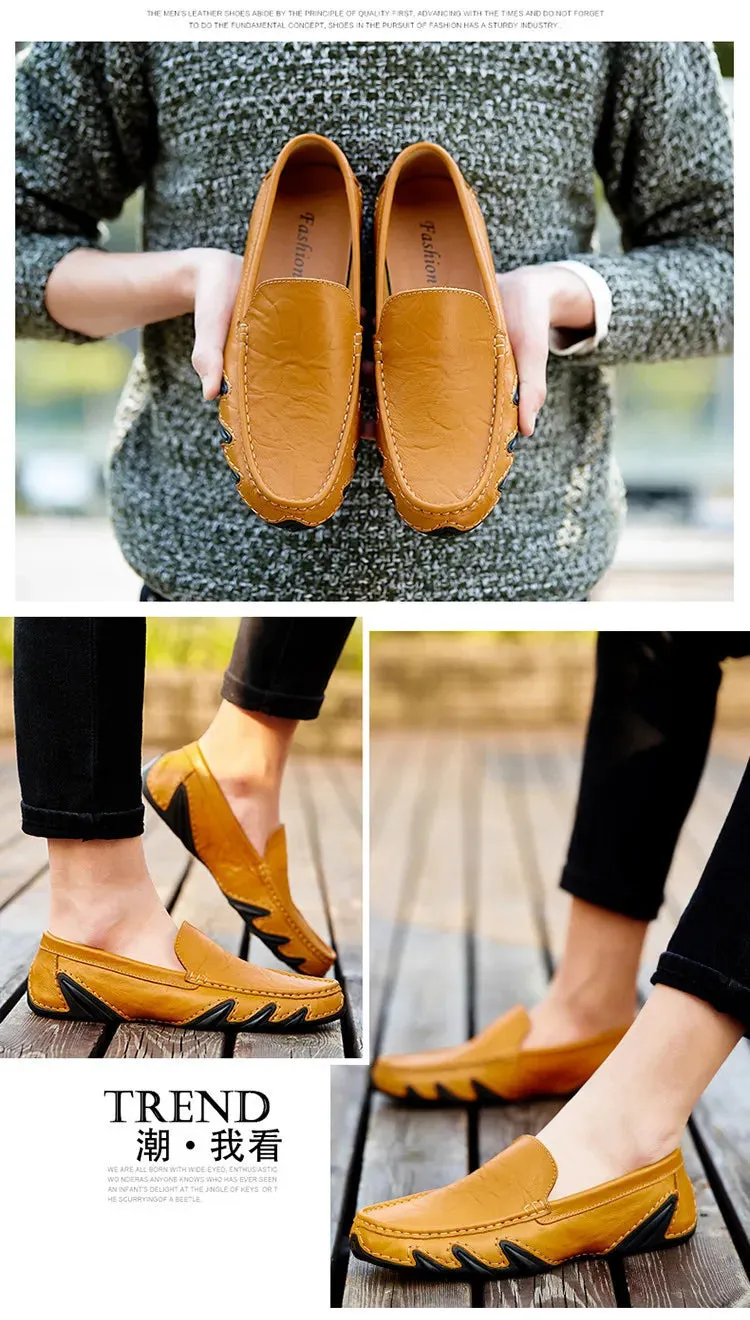 Luxurious Casual Driving Shoes Trusted Shoes Fashionable Leather Multifunctional Men  Shoes Shoes Men Full assortment Casual Breathable Italian Genuine