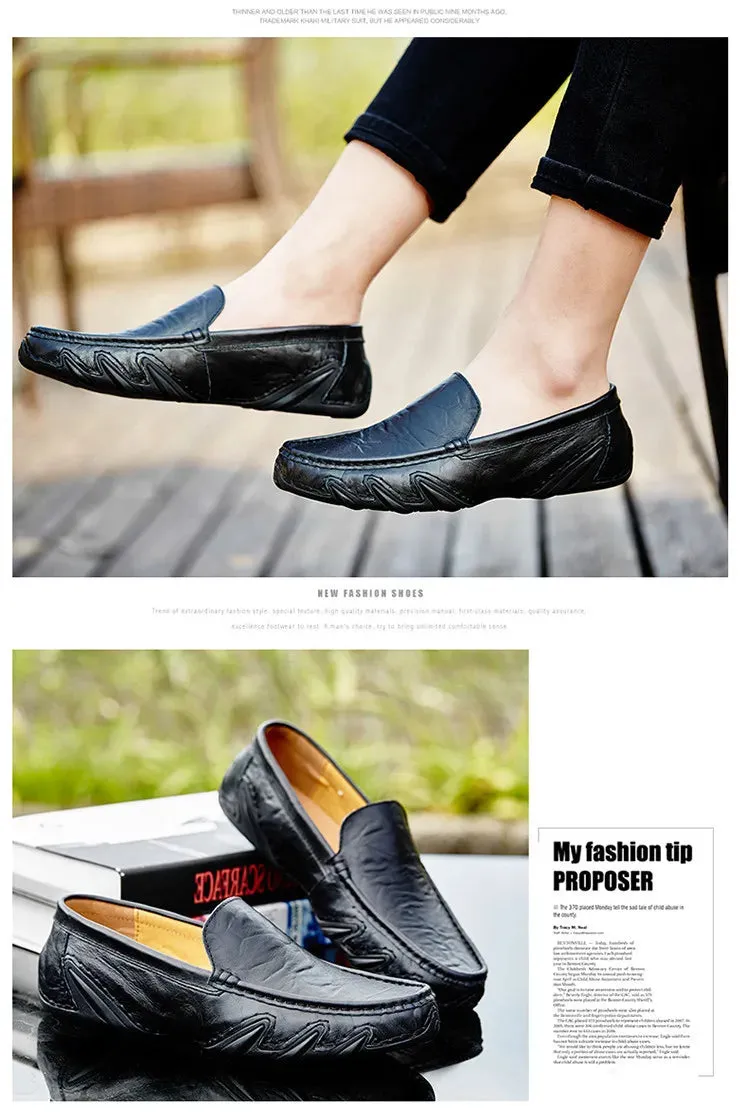 Luxurious Casual Driving Shoes Trusted Shoes Fashionable Leather Multifunctional Men  Shoes Shoes Men Full assortment Casual Breathable Italian Genuine