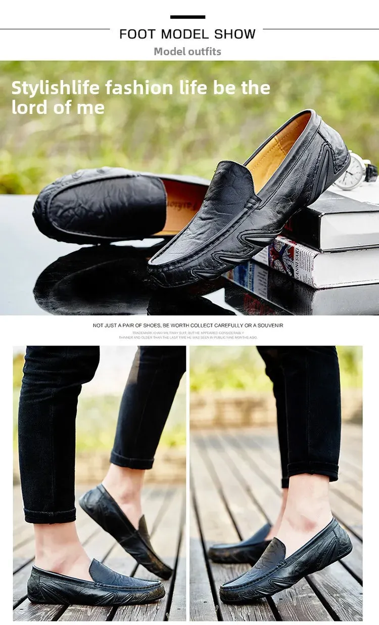 Luxurious Casual Driving Shoes Trusted Shoes Fashionable Leather Multifunctional Men  Shoes Shoes Men Full assortment Casual Breathable Italian Genuine