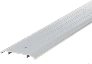 M-D Building Products 68338 Aluminum Commercial Flat-Profile Threshold: Durable and Sleek Entryway Access Solution Draft Protection (5 in. x 1/2 in. x 72 in.) (Silver)