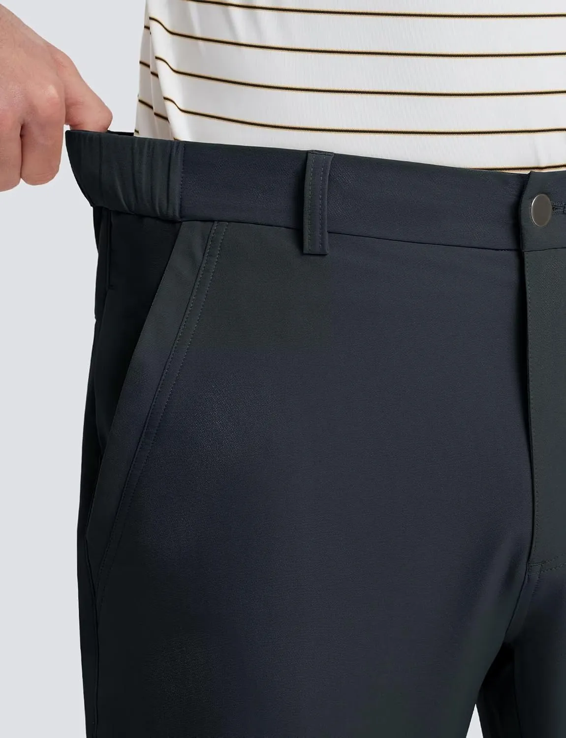 M MAELREG Golf Pants Men Lightweight with 5 Pockets - 30"/32"/34" Stretch Water-Resistant Casual Flat Front Mens Dress Pants