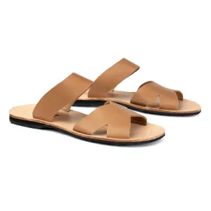 Mabel Leather Sandal - Light Brown