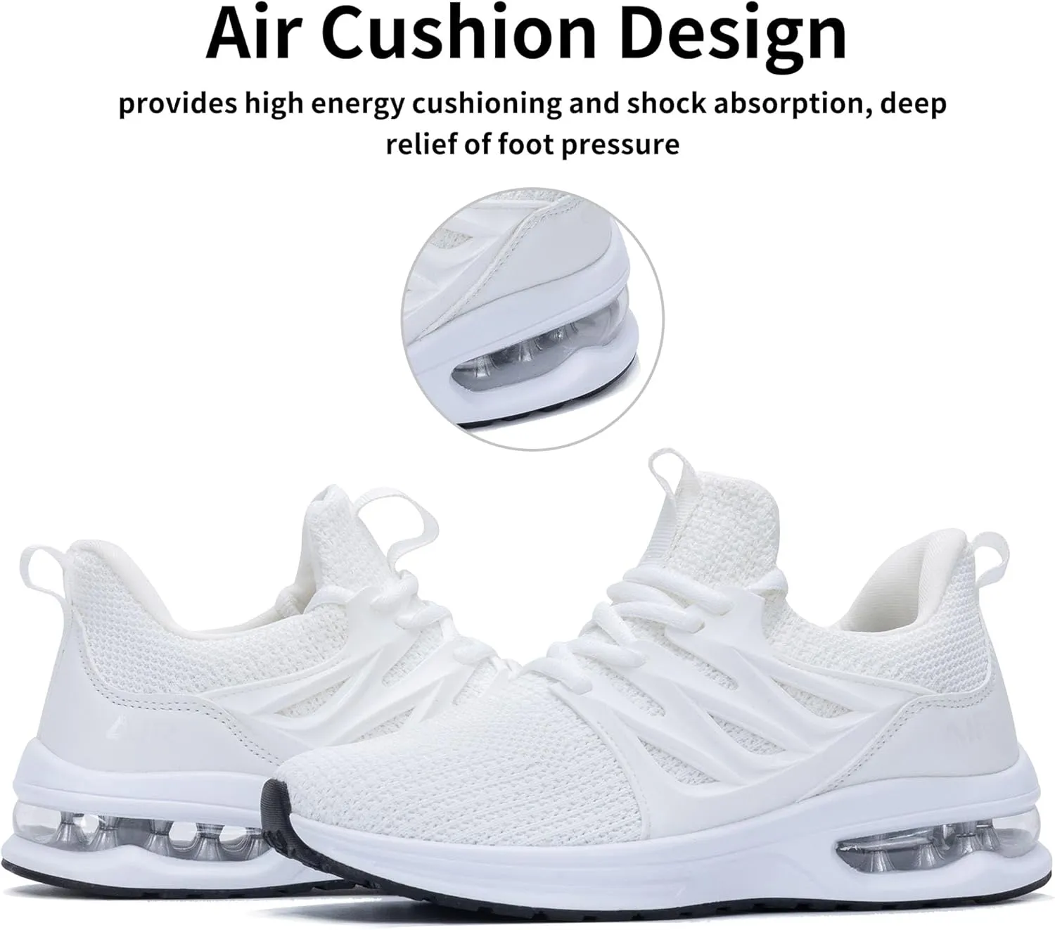 MAFEKE Womens Running Shoes Tennis Walking Sneakers Athletic Sport Shoes Lightweight Slip On Footwear for Gym Jogging Size 5.5-11