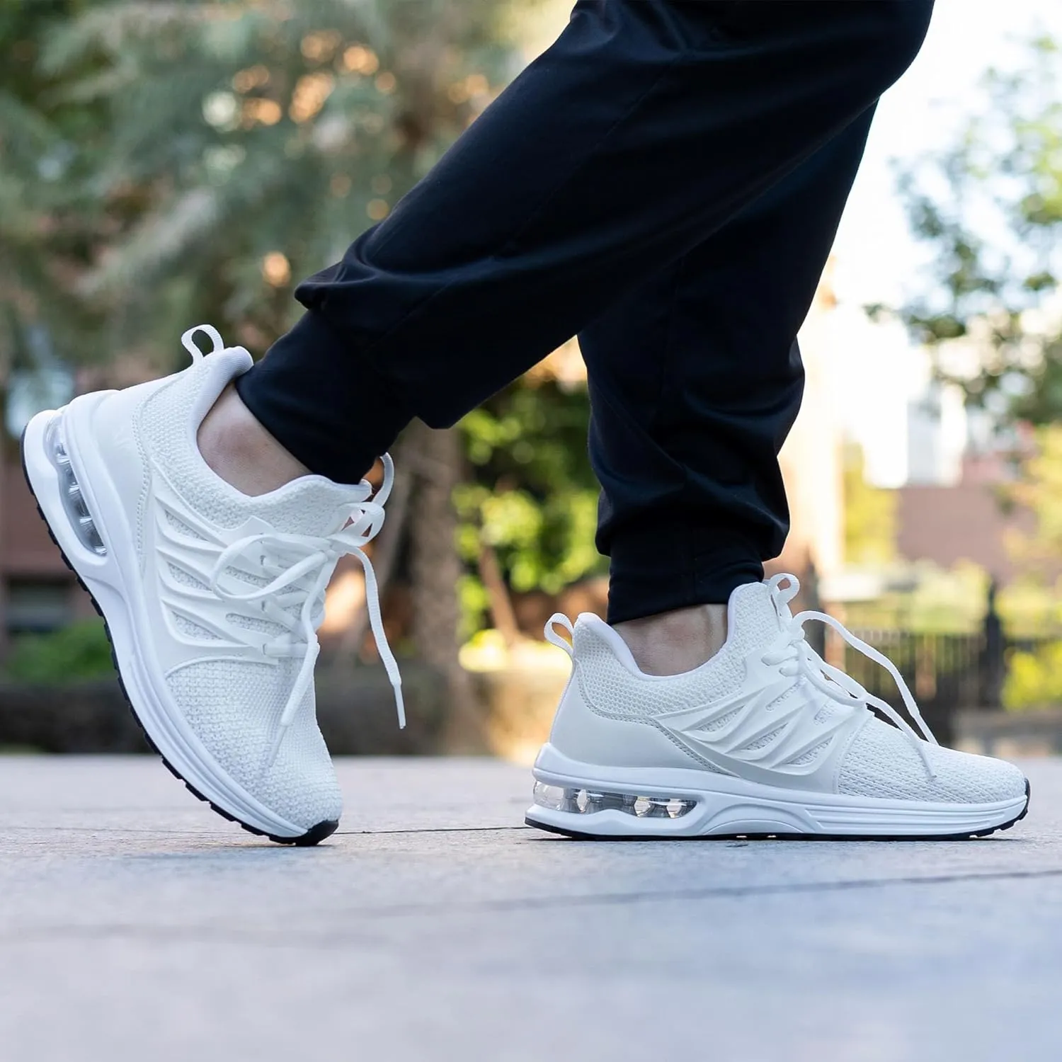 MAFEKE Womens Running Shoes Tennis Walking Sneakers Athletic Sport Shoes Lightweight Slip On Footwear for Gym Jogging Size 5.5-11