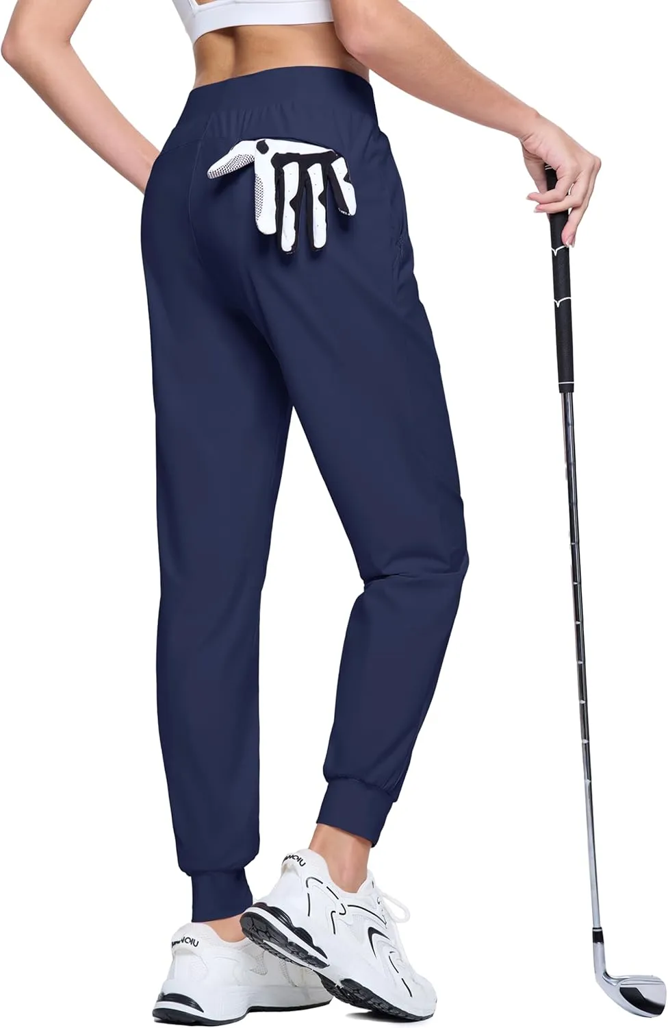 MAGCOMSEN Joggers for Women High Waisted Golf Pants Lightweight Hiking Pants Quick Dry Workout Running Athletic Joggers
