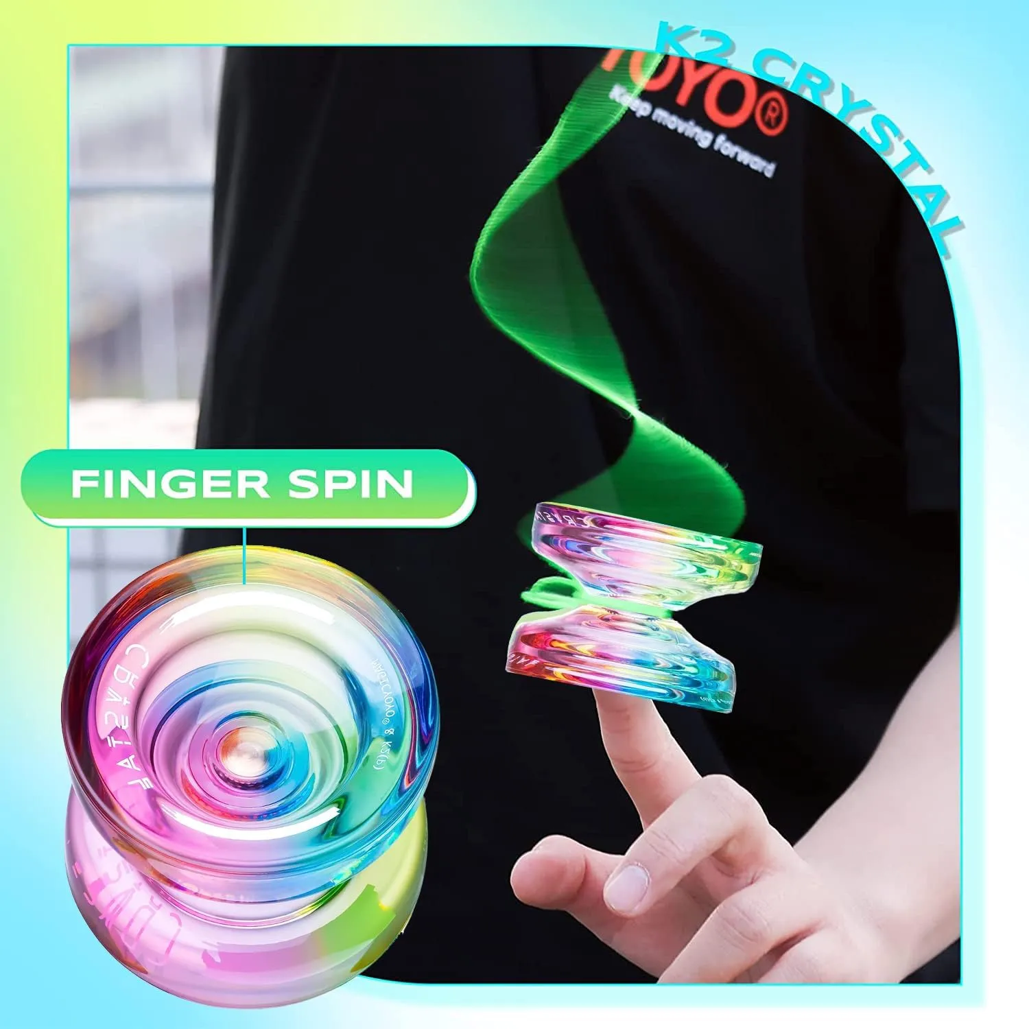 MAGICYOYO N11 Unresponsive Alloy Yoyos Professional Yoyo  K2 Responsive Yoyos, Pack of 3 Dual Purpose Yoyo with Bearings Kit, 3 Yoyo Bags, 18 Yoyo Strings