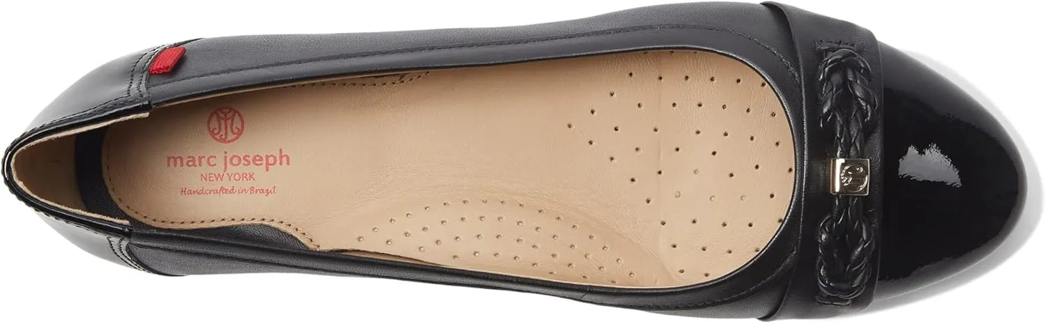 Marc Joseph New York Park Ave Dress Flats for Women – Calf Leather Upper – Injected Rubber Sole – Slip-on