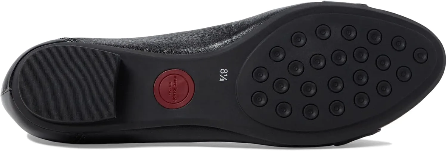 Marc Joseph New York Park Ave Dress Flats for Women – Calf Leather Upper – Injected Rubber Sole – Slip-on