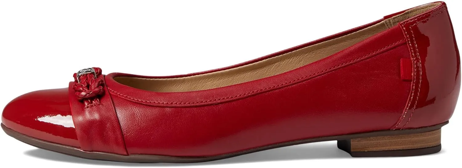 Marc Joseph New York Park Ave Dress Flats for Women – Calf Leather Upper – Injected Rubber Sole – Slip-on