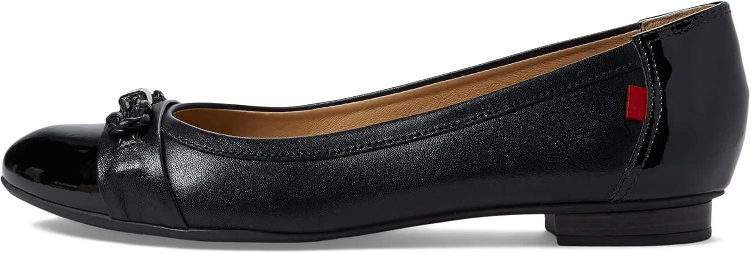 Marc Joseph New York Park Ave Dress Flats for Women – Calf Leather Upper – Injected Rubber Sole – Slip-on