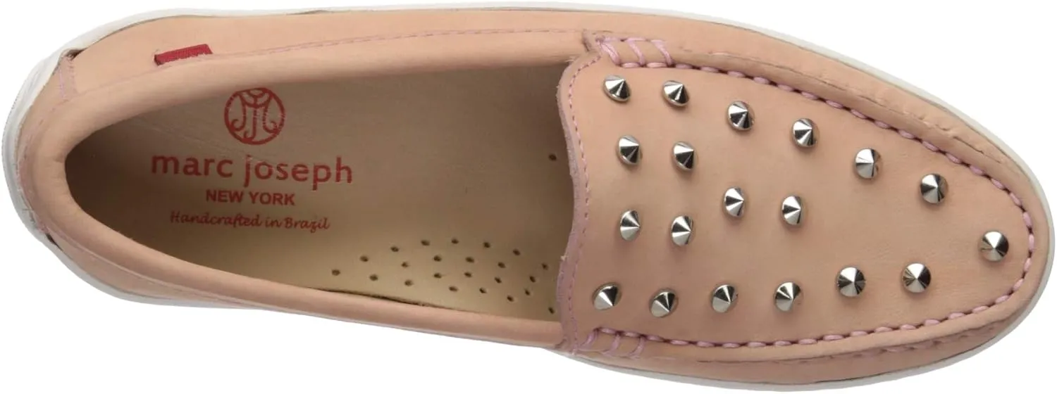 Marc Joseph New York Unisex-Child Kids Boys/Girls Leather Studded Loafer