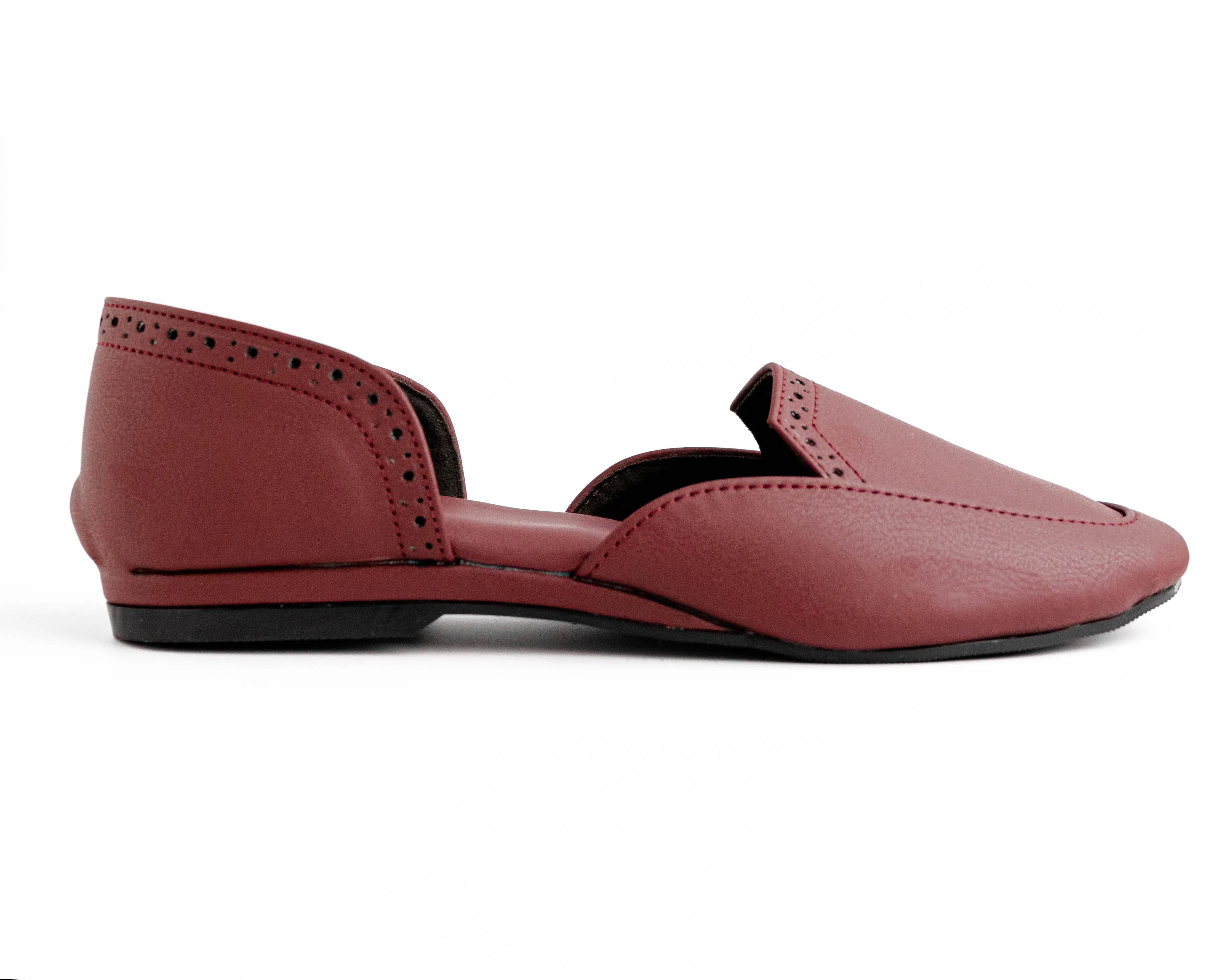 Maroon brogue Loer