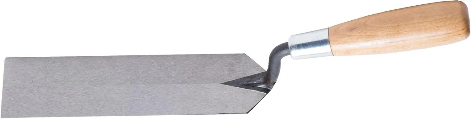 MARSHALLTOWN Margin Trowel, 8 x 2 Inch, Spread Mortar and Tile Adhesive, Durable High Carbon Steel, Wood Handle, Tile Trowel, Made in the USA, 58