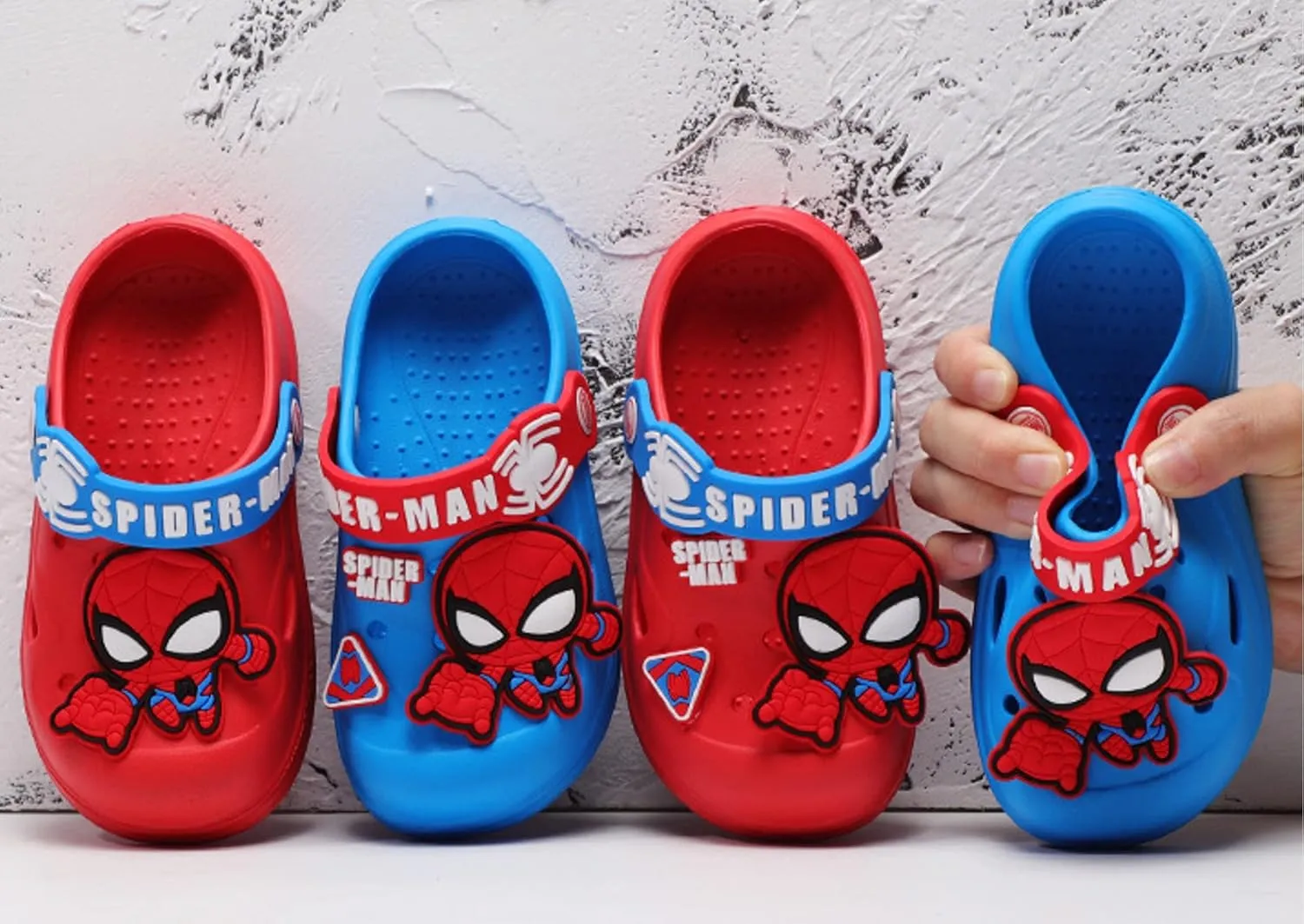 Marvel Spider-Man Avengers Clogs Slip on Water Shoes Casual Summer for Boys Kids Children
