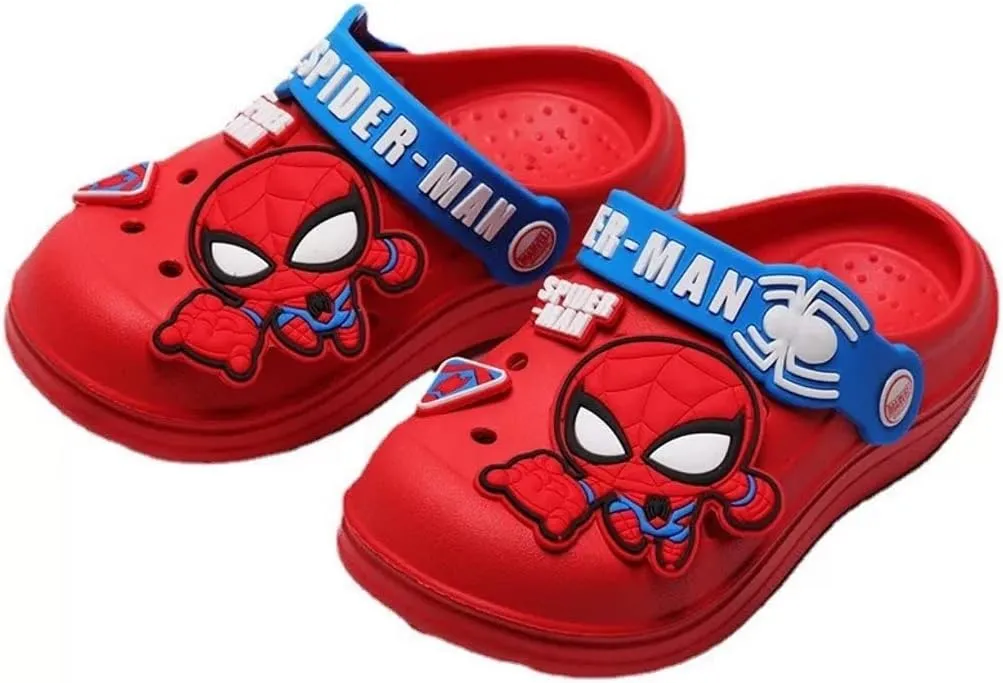 Marvel Spider-Man Avengers Clogs Slip on Water Shoes Casual Summer for Boys Kids Children