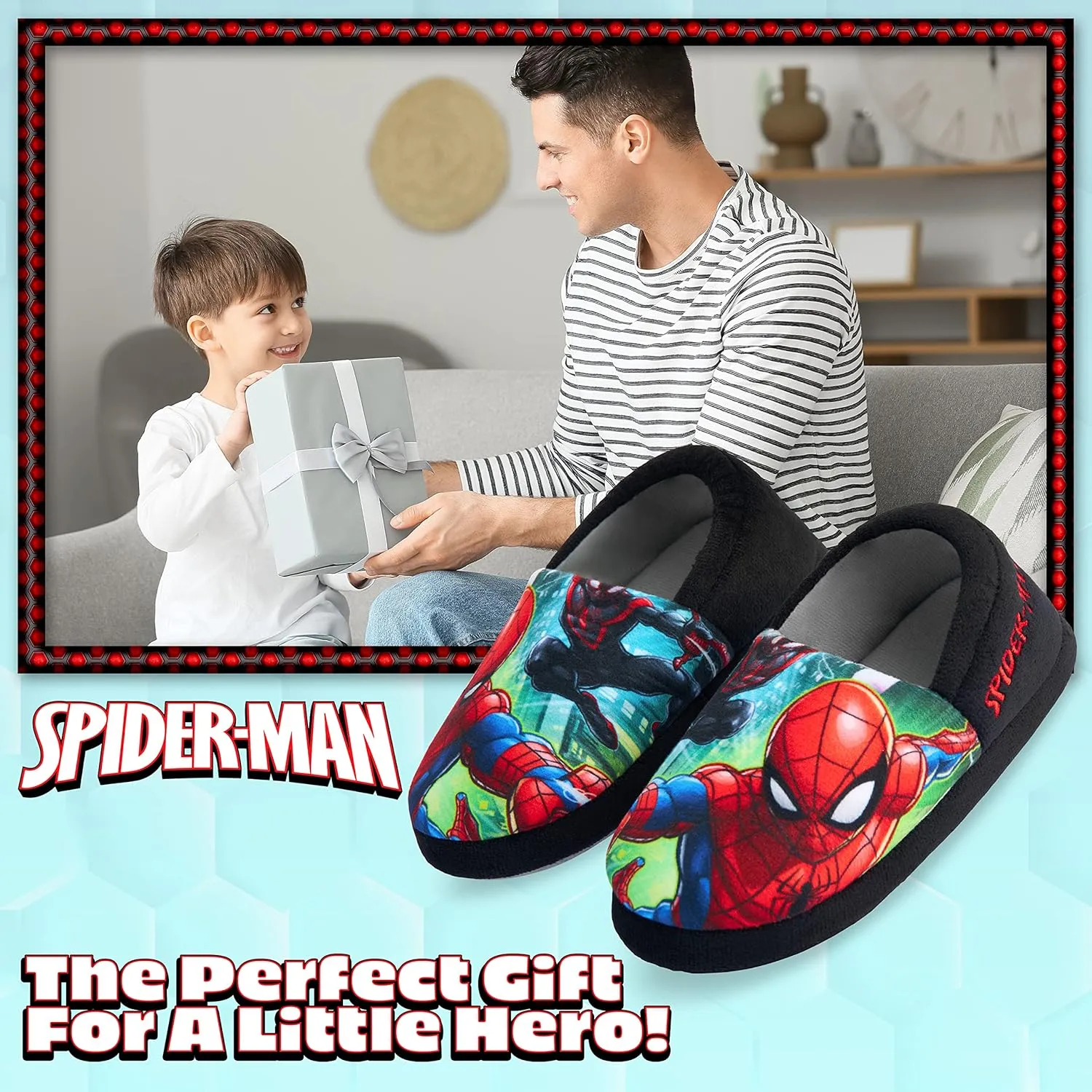 Marvel Spiderman Boys Slippers, Avengers Slippers for Boys