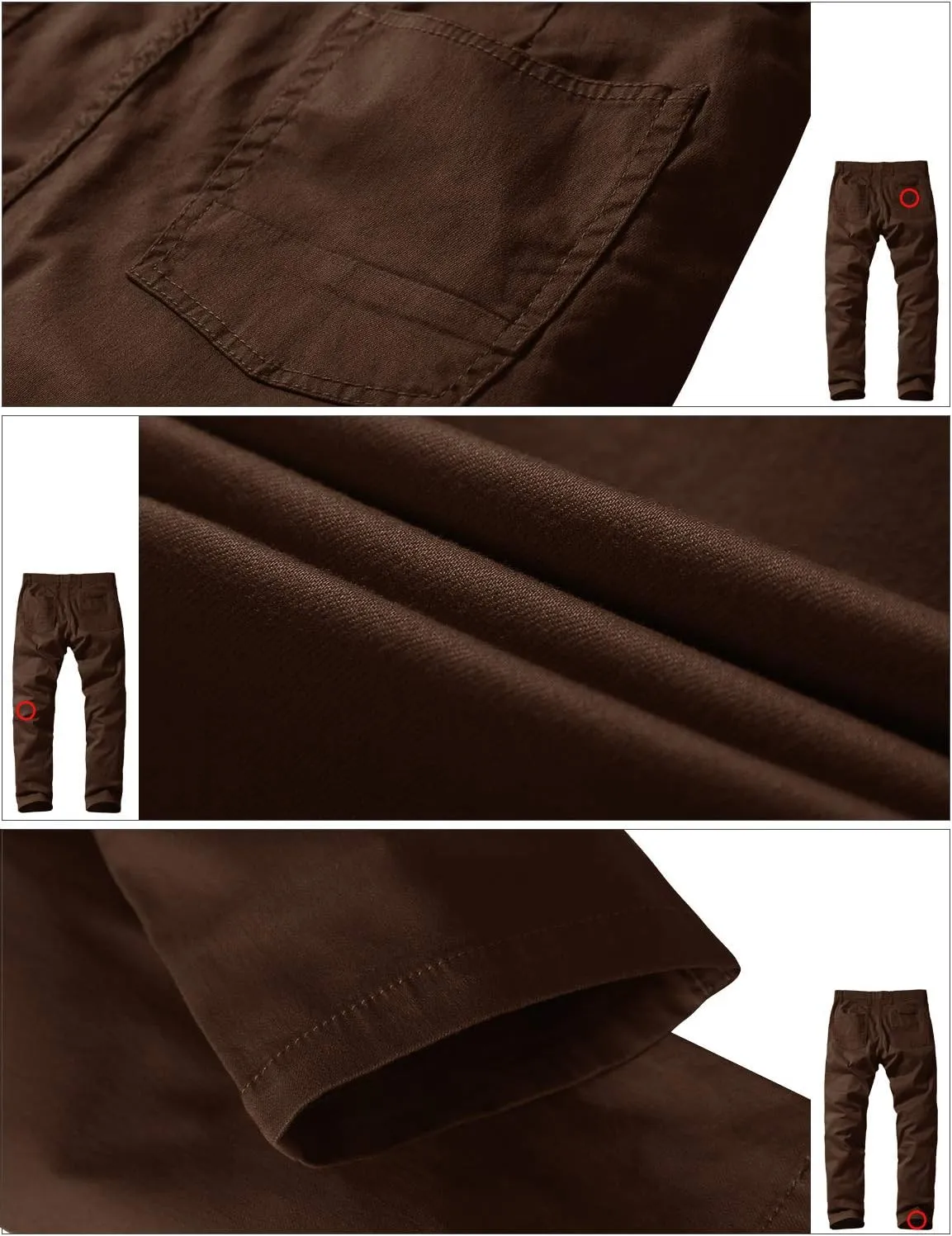 Match Men's Slim Tapered Stretchy Casual Pants #8105